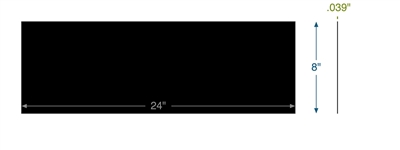 Santoprene 101-55 - 60 Durometer - .039" Thick - 8" x 24"