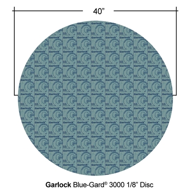 Garlock 3000 NBR Gasket Material Disc -1/8" Thick x 40" OD