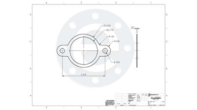 C-4401 Green N/A NBR Custom Gasket - 1/32" Thick - DRW 10935621