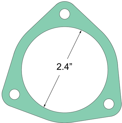 C-4401 Tri-Bolt Custom Gasket - 1/6" Thick - 2.4" ID