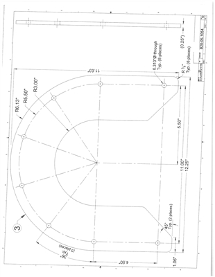 50 Duro Neoprene Rubber Gasket -B20-05-1054 6" - 1/4" Thick