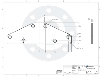 Custom EQ 535 Plate Gasket - 204 LP Per Drawing