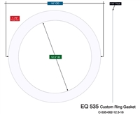 Equalseal EQ 535 Custom Ring Gasket - 12.5" x 16" x 1/16"