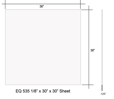 Equalseal EQ 535 Custom Sheet - .125" x 30" x 30"