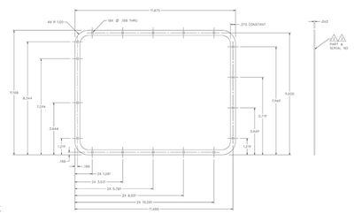 American Bilitrite AB65 - Custom Frame Gasket - #958948