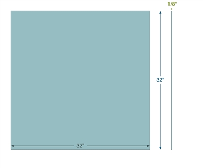 Garlock Blue-Gard 3000 -  1/8" Thick - 32" x 32" Custom Sheet