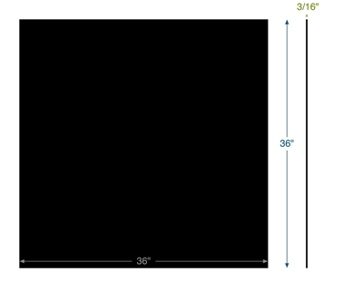 Buna-N - 60 Durometer -  3/16" Thick - 36" x 36"