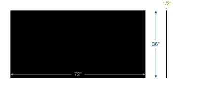 Buna-N - 70 Durometer -  1/2" Thick - 36" x 72"