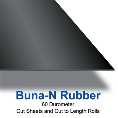 60 Duro Buna-N Custom Rubber Sheet - 1/4" x 48" wide x 48" long