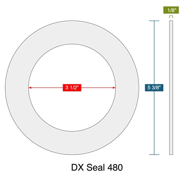 DX Seal 480 -  1/8" Thick - Ring Gasket - 150 Lb. - 3"