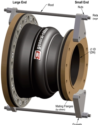 General RubberÂ® 1101 CR - 14" to 12" Reducing EJ with Retaining Rings