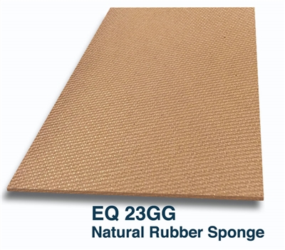 Natural Rubber Sponge Sheets - 1/8" T x 17" W x 54" L