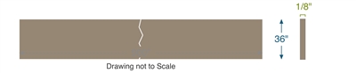 Equalseal EQ250 Vegetable Fiber -  1/8" Thick - 36" x 900"