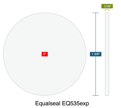 Equalseal EQ535exp -  1/16" Thick - Disc - 1.375" OD