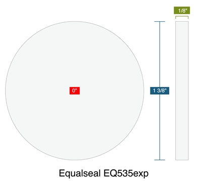 Equalseal EQ535exp -  1/8" Thick - Disc - 1.375" OD