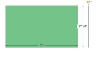 Equalseal EQ737G - .062" Thick - 37.5" x 65"