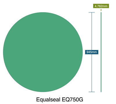 Equalseal EQ750G - 3/16" Thick - Disc - 945mm OD