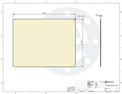 Equalseal EQ750W - .062" Thick - 11.5" x 15"