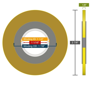 Equalseal Spiral Wound Gasket - 304 Stainless Steel winding - Flexible Graphite Filler - 300 Lb - 1"