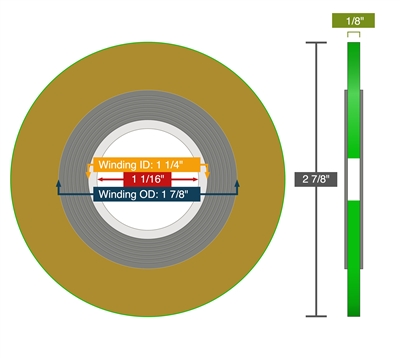 Equalseal Spiral Wound Gasket - 316 Inner - 316L Stainless Steel winding - PTFE Filler - 316 Outer - 600 Lb - 1"