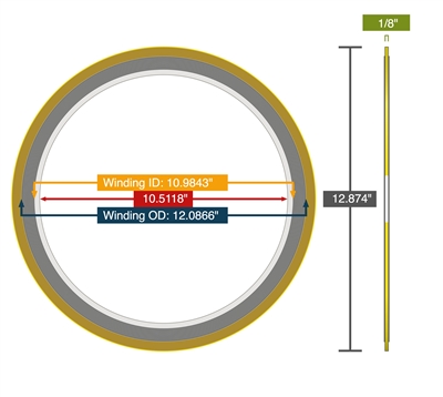 Equalseal EQSWP - 304/PTFE - 304 inner-DN250 PN10