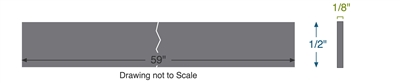 Equalseal EQFG - Foil Insert -  1/8" Thick - .5" x 59"