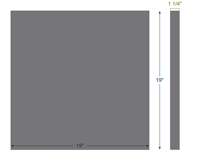 Equalseal EQFG - No Insert - 1 1/4" Thick - 19" x 19"