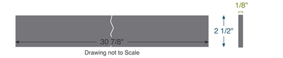 Equalseal EQFG -  1/8" Thick - 2.5" x 30.875"