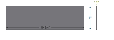 Equalseal EQFG -  1/8" Thick - 6" x 19.75"