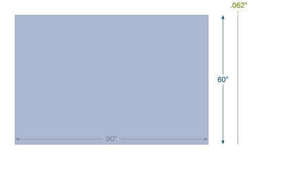 Garlock Gylon 3504 - .062" Thick - 60" x 90"