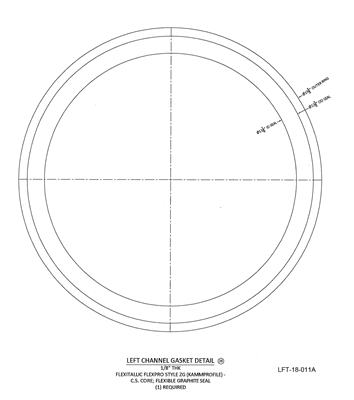 Kammprofile Custom Gasket - 11-1/8" ID x 13-3/8" OD x 1/8" thick