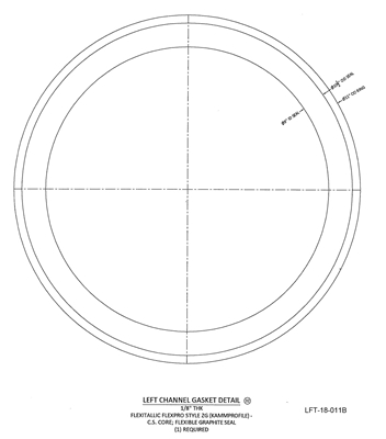 Kammprofile Custom Gasket - 9" ID x 11" OD x 1/8" thick