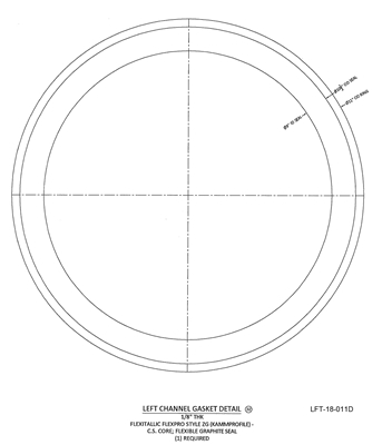 Kammprofile Custom Gasket - 9" ID x 11" OD x 1/8" thick