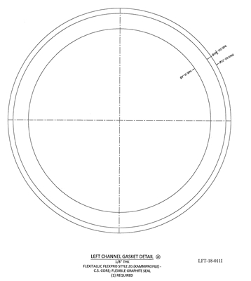 Kammprofile Custom Gasket - 9" ID x 11" OD x 1/8" thick