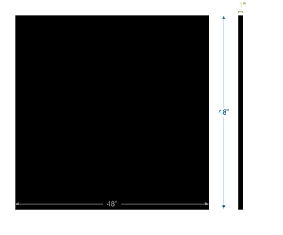 Neoprene MIL-R-6855 Class 2, Type A, Grade 80 - 1" Thk +/- 0.100" x 48" x 48"