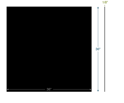MIL-R-6855 - 40 Duro - 1/8" Thick - 36" x 36"