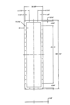 Housing Gasket  - 1/8" x 20.625" x 26.625" Inside - 94.062" x 100.062" Outside