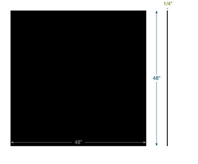 Neoprene - 40 Durometer -  1/4" Thick - 48" x 48"