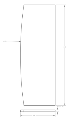 Neoprene - 40 Durometer -  1/4" Thick -  Per Drawing #2U146553-512