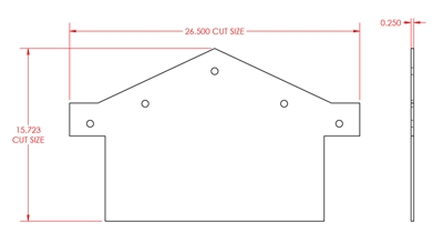 Neoprene - 60 Durometer -  1/4" Thick - Per Drawing #180K-73033