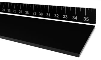 70 Duro Neoprene Strip - 1/16" Thick x 6.5" Wide x 33" long