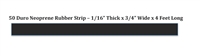 Neoprene Strip - 1/16" Thick x 3/4" x 48"