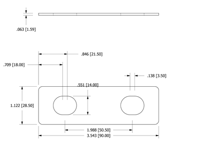 Neoprene with PSA - 60 Durometer -  1/16" Thick - Per Drawing #19-179