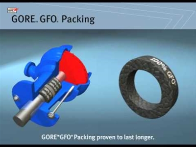 Six Ring GFOÂ® Pump Packing Set - .375" CS - 1.625" ID x 2.375" OD