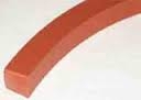 70 Duro Red Silicone Rubber Extrusion - .313" Square