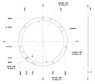 CLOSED CELL SILICONE SPONGE DSP1135S - 3/32" thick - Per Drawing  IGT-SLS0001