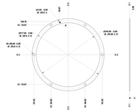 CLOSED CELL SILICONE SPONGE DSP1135S - 3/32" thick - Per Drawing  IGT-SLS0002