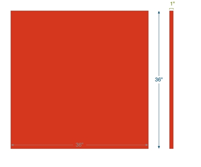 Silicone Sponge - AMS 3195 - Medium Density - 1" Thick - 36" x 36"