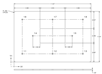 SCE-42 Buna-N Closed Cell Sponge Custom Gasket - 1/8" Thick x 11.75" x 7.75"