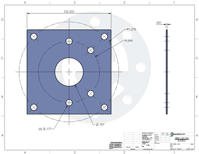 TeaditÂ® TF1570 - 1/32" Thick - Per Drawing # 2001-1017-01